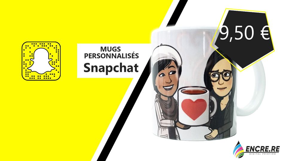 Publication Facebook Encre.re : Mugs Personnalisés Snapchat